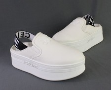Celine Auth NWOB Women's White Block Wedge Slingback Sneaker Shoe 38 8 picture