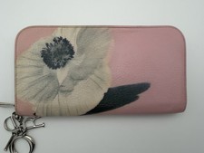 Authentic Rare Christian Dior Diorissimo Alstroemeria Flower Zip Around Wallet picture