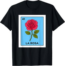 La Rosa Card Mexican Lottery Mexico Men Women Kids T-Shirt picture