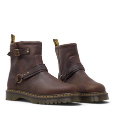 NEW Dr. Martens Mens Anistone Harness HRNS Boots Brown Leather Buckle Size 13 picture