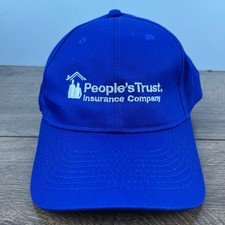 Peoples Trust Insurance Company Hat Blue Adjustable Hat Blue Adult Size Hat picture