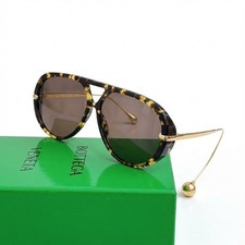 Bottega Veneta BV1273 Luxury Women’s Brown Tortoiseshell Sunglasses 63mm UV400 picture
