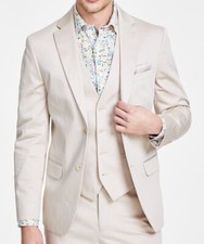 $360 NEW BAR III MENS 36S 36R TAN COTTON STRETCH BLAZER SPORT COAT SUIT JACKET picture