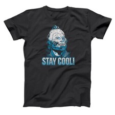 Stay Cool Mr Freeze Funny  Humor  Comic  Geek  Arnold Black Basic Men's T-Shirt picture