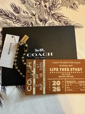 Coach Concert Ticket Hang Tag Charm NWT Amber picture