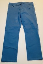 Blue Delta Jeans Mens 36x29 Blue Custom JH11 Straight 5 Pocket Light Wash Denim picture