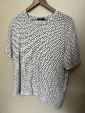 Balmain Paris Pyramid Monogram Printed T-Shirt Beige Light Khaki Medium picture