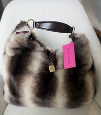 Betsey Johnson Faux Fur Shoulder Handbag picture