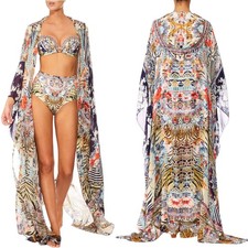 Camilla The Lonely Wild Robe One Size Silk Print Boho Luxe Cover Up Cardigan picture