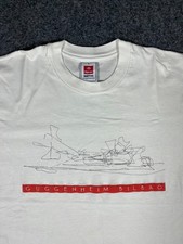 Vintage 90s Guggenheim Museum Bilbao Spain Frank Gehry Sketch T-Shirt L picture