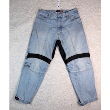 Mens 38 Icon Recon Asphalt Technologies Moto Riding Jeans Denim Blue Vintage Y2K picture