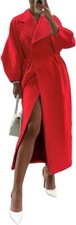 Women's Elegant Lapel Collar Princess-Core Double-Breasted Trench Overcoat picture