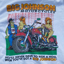 Big Johnson Shirt Funny Short Sleeve White Short Sleeve Unisex Shirt Men Women picture