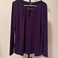 Liz Claiborne Women's Purple Blous picture