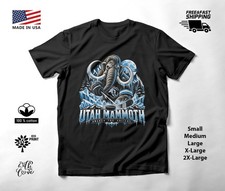 Utah Mammoth Halloween T-Shirt Haunted Mammoth Hockey Art picture