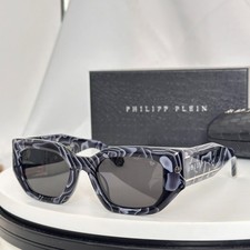 Philipp Plein SPP96 Sunglasses Swirl Frame Grey Lens 51□21-135 picture