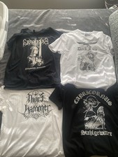 Black Metal Shirt Lot XL Graveland Capricornus Dark Fury Thor’s Hammer RARE picture