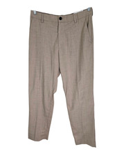 H&M Mens Beige Chino Pants Flat Front Slash Pockets Stretch Leg Size 32 NWT picture