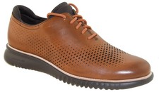 Cole Haan Men's 2.ZeroGrand Lined Laser Wingtip Oxford Tan Style C25351 picture