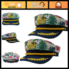 2pcs Adjustable Captain Hats, Sailor Caps for Men & Women, Navy Marine Costume A picture