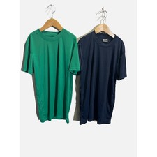 QBK Athletic T-Shirt Kids XL 14-16 Green Navy Blue 2-Pack Sport Performance Tee picture