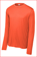 New Sport-Tek® Long Sleeve PosiCharge® Competitor™ Tee Neon Orange Large picture