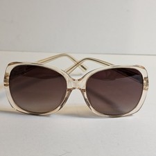 Vintage La Vita By Prive Oversized Sunglasses Women Beige Translucent Gradient  picture