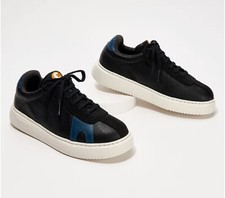 Camper Leather Lace-Up Sneakers Runner K21 | Black | Sz-7. picture