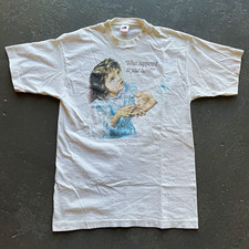 Vintage 1989 Living Epistles Jesus What Happened To Your Hand T Shirt Large picture