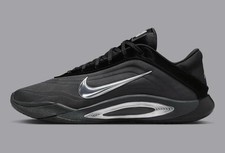 Nike A'One Black Smoke Grey Basketball Sneakers FZ8605-002 Womens Size picture