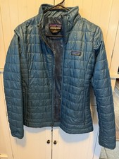 Patagonia Nano Puff Women’s Blue Quilted Puffer Jacket Full Zip Size S picture