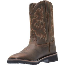 Wolverine Men Rancher Square-Toe Steel-Toe Wellington Work Boots Leather picture