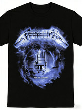 Thrash Metal Ride The Lightning Metallica Cotton T Shirt S-5XL picture