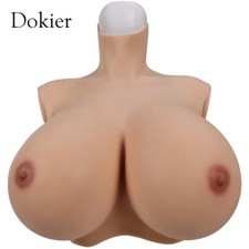 Dokier Huge Fake Boobs S Cup Silicone Breast Forms Breastplate For Crossdresser  picture