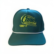 Pacific Headwear P424 Raising Cane's Logo Teal Perforated Rope Snapback OS picture