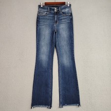 Judy Blue High Waisted Vintage Frayed Hem Bootcut Jeans Womens 28 Distressed picture
