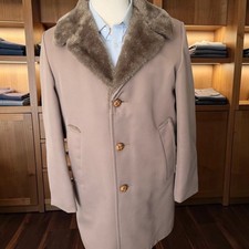 Vintage 1970s Faux Fur Overcoat 40r Richman Brothers picture