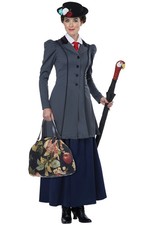 English Nanny Mary Poppins Inspired Adult Costume picture