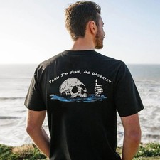 Funny Yeah I'm Fine, No Worries T-shirt Size picture