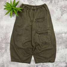 E Frequence Vintage Mens Avant Garde Balloon Pants L/XL Brown Distressed Cargo picture