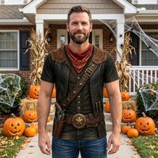 Funny Cowboy Costume 3D T-shirt picture