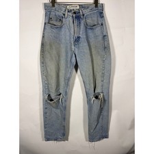 Vintage Gap Blue Jeans No 4 Easy Fit Light Wash Distressed Denim W31 L30 USA picture