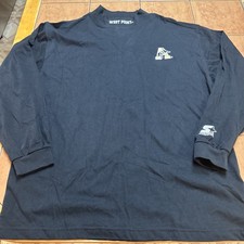 Vintage Starter Sweatshirt West Point Military Academy Men’s Sz Large Black Crew picture