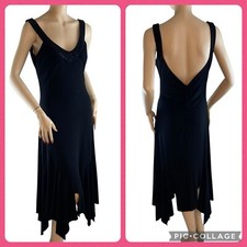 Vintage RAMPAGE 90s Y2K Whimsigoth Fairy Black Cocktail Boho Chic Dress Large picture