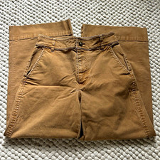 Madewell Brown Canvas Cotton High Rise Wide-Leg Pants Women’s 24x24 picture