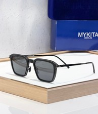MYKITA EMBERS Sunglasses Matte Black Frame Dark Gray Lens 48-21-140 picture