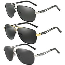 Aluminium HD Polarized Photochromic Sunglasses Men Pilot Eyewear Driving Glasses picture