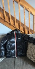 Moncler Men's Black Hooded Down Puffer size 4 picture