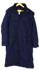 L.L. Bean Navy Blue Zip-Up Insulated Hooded Long Parka Jacket Men's Medium Tall picture