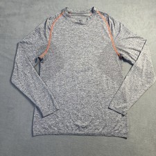 Lululemon Metal Vent Shirt Men's Medium Gray Long Sleeve Performance Stretch picture